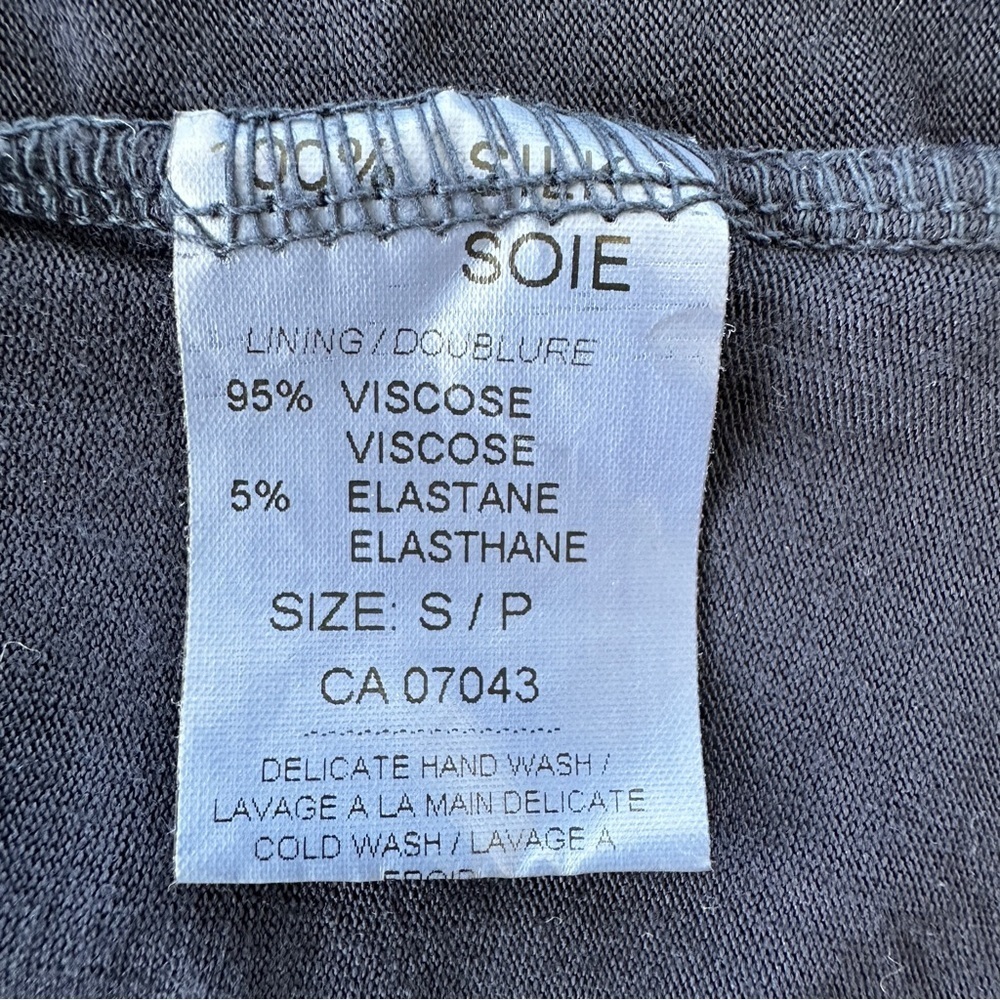 Bellambia Italy Asymmetrical Blue Blouse with Flowing Design, silk - Picture 10 of 11